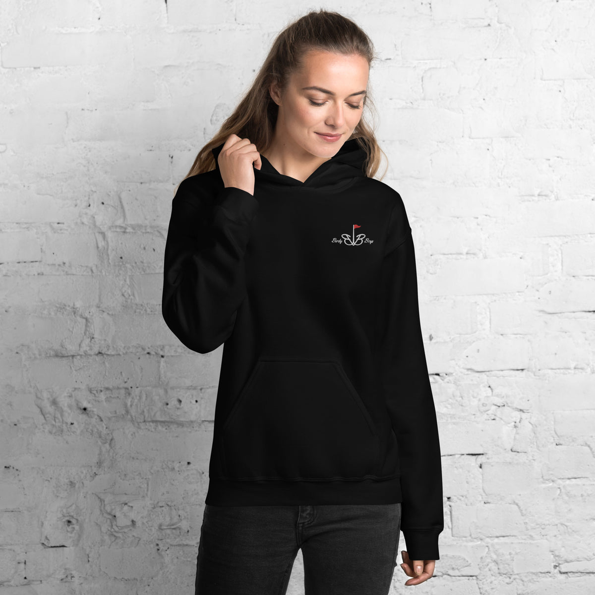 BirdyBoys Womens Long Logo Hoodie