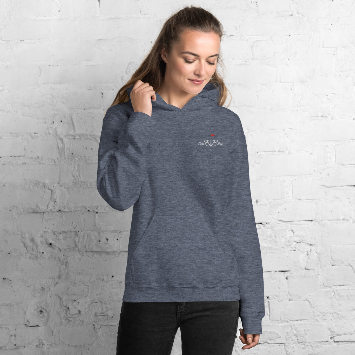 BirdyBoys Womens Long Logo Hoodie