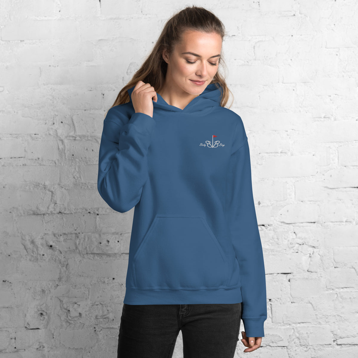 BirdyBoys Womens Long Logo Hoodie