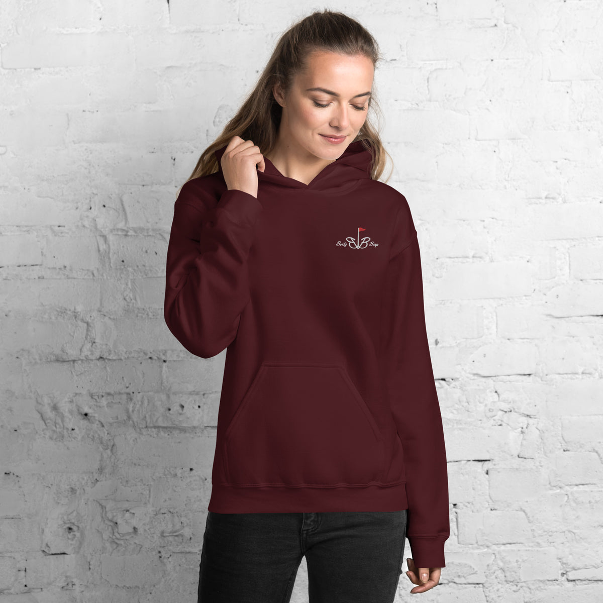 BirdyBoys Womens Long Logo Hoodie