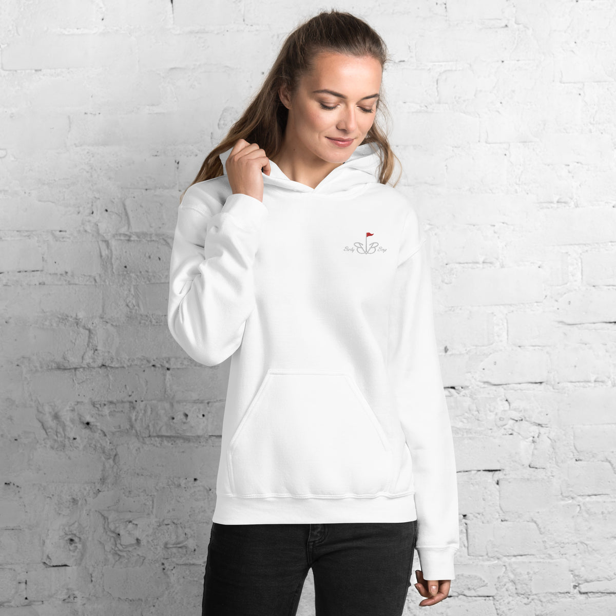 BirdyBoys Womens Long Logo Hoodie